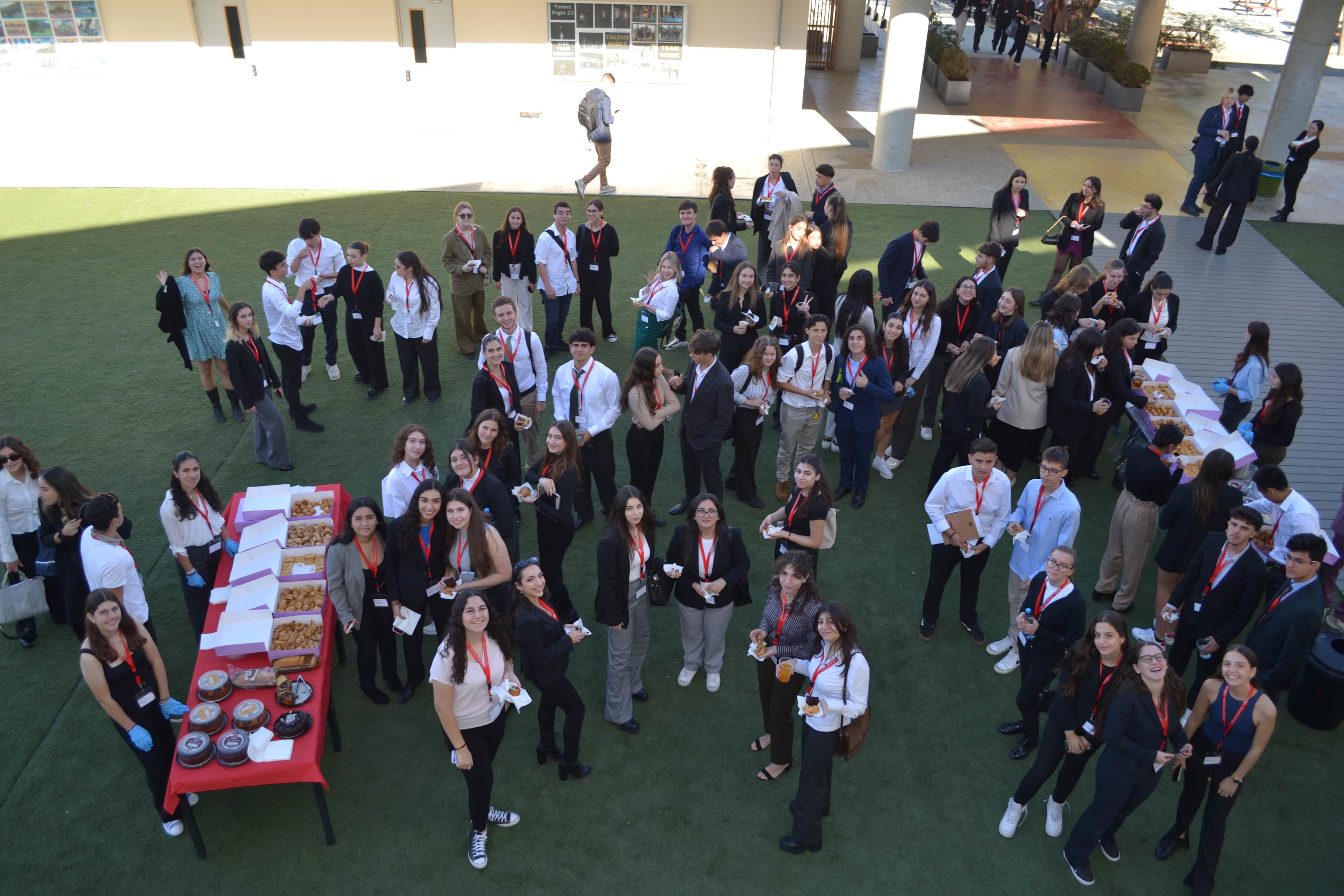 Delegates enjoying a break during the conference workshop.